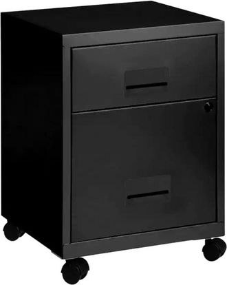 Pierre Henry Combi Filing Cabinet 2 Drawer - Black - Pierre Henry