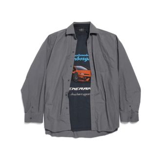 Balenciaga Hombre, Camisas, Gris, Talla: S