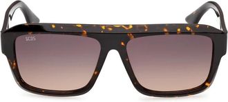 GCDS Gd 0075 Zonnebril - unisex - Zonnebrillen - Bruin - 56 MM - Accessoires