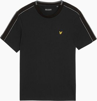 Lyle & Scott Mens Lyle & Scott Black Tape T-Shirt - Size: 36