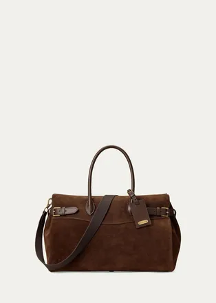 Ralph Lauren Purple Label Mens Bedford Calf-Suede Duffel