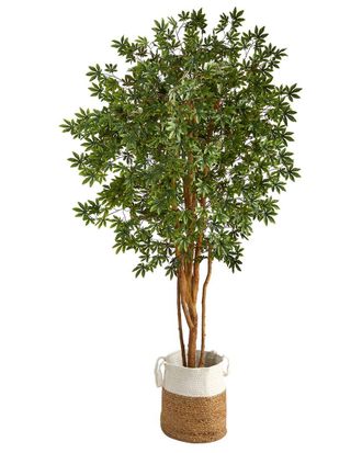 Nearly Natural Handmade 6Ft Japanese Maple Artificial Tree In Jute & Cotton Planter