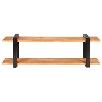Berkfield Home TV Cabinet 130x40x40 cm Solid Acacia Wood in Brown | Size: 130 x 40 x 40 cm