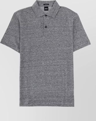 HUGO BOSS polo collar short sleeve casual shirt