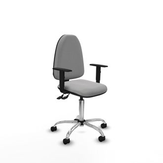 Piqueras y Crespo Silla De Oficina Piqueras Y Crespo A&yacute;na Gris Claro Ajustable