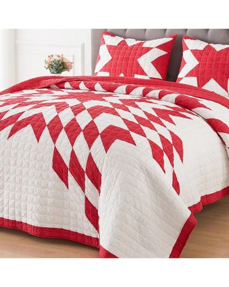 Melange Home Mélange Home Star Patchwork Quilt Set