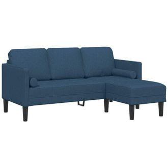vidaXL Vidaxl - Juego De Sof&aacute; Azul 173 X 131 X 67 Cm Tela