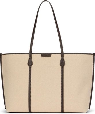 Tory Burch Tory Burch, Tote Bags, female, Beige, Size: ONE SIZE Perry Tote Bag