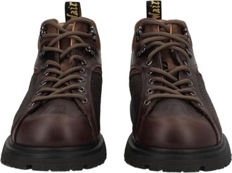 Dr. Martens Brown Textured Leather Rugged Boots
