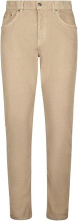Dondup Icon Slim Fit Needlecord 5 Pocket Jeans - Heren - Slim Fit Jeans - Beige - W31 - Jeans