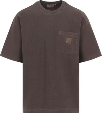 Carhartt Work in Progress Brown Loose Crew Neck T-Shirt