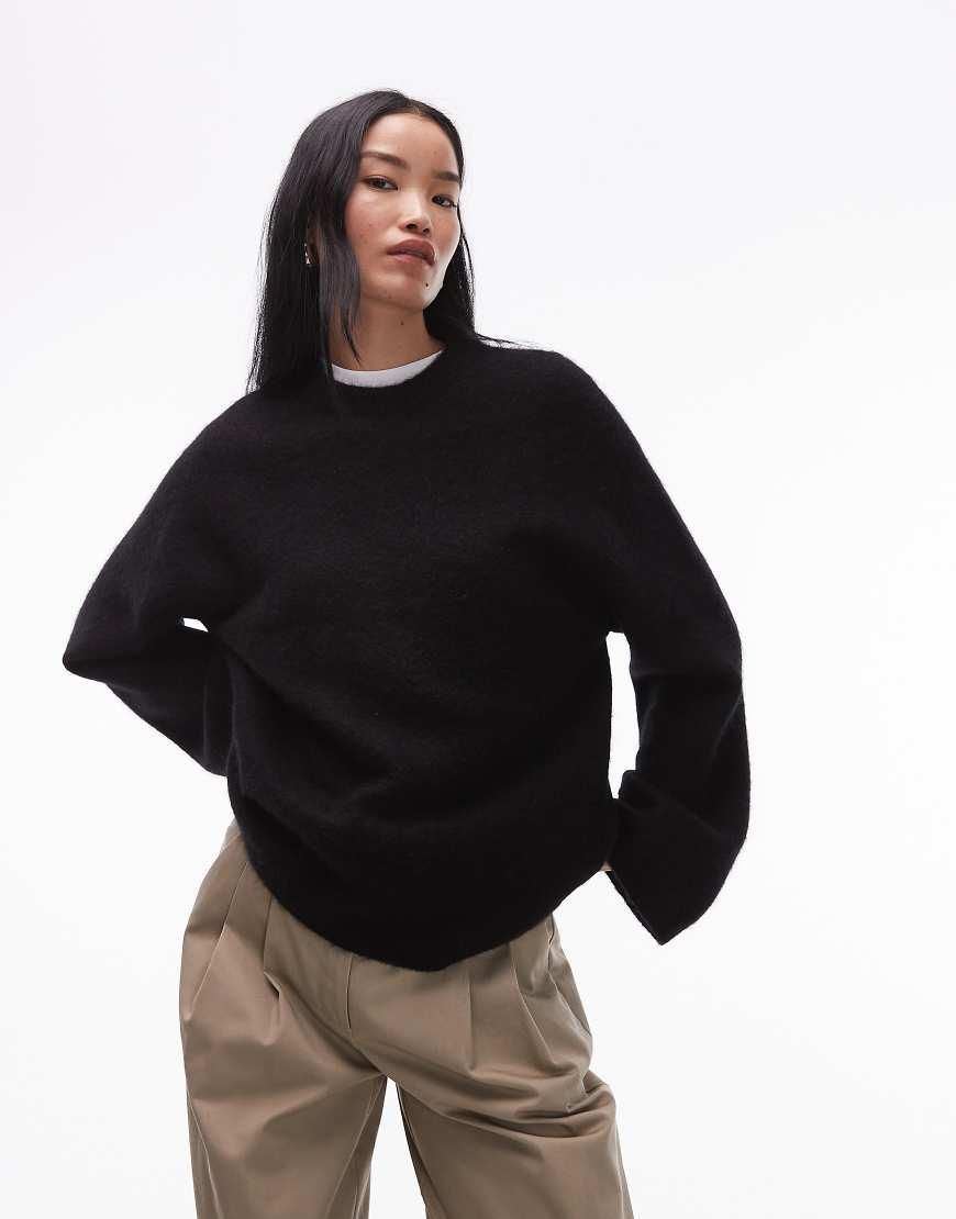 Sweat à capuche asymétrique pour femme - Taille L - Marron