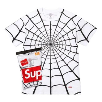 SUPREME x Hanes Spider-Man Tagless T-Shirt (2 Pack) White SUP-SS26-190-WHT