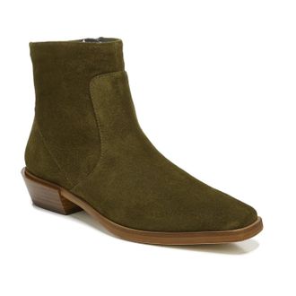 Franco Sarto Yeni Boots WomensM Green Side Zip Ankle Bootie JOBB2262