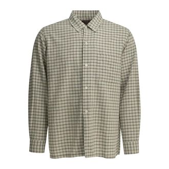 Beams Plus Open BD Shirt - Heren - Casual Overhemden - Beige - XL - Katoen - Overhemden