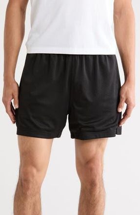 Zella Diamond Mesh Shorts in Black at Nordstrom Rack, Size Xx-Large