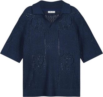 Olaf Hussein Hombre, Camisetas, Azul, Talla: L