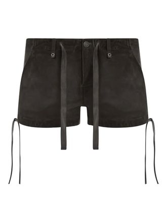 Guess Co canvas shorts - women - Canvas - 29 - Black