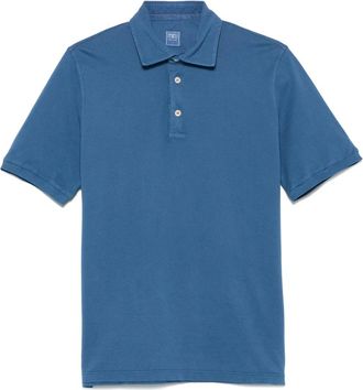 Fedeli Tops, Heren, Blauw, L, Katoen, Klassieke Katoenen Poloshirt