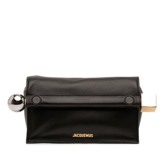Jacquemus Pre-owned Jacquemus Leather La Pochette Rond Carre Clutch Unisex O5PVR8AG1X6KHRV3