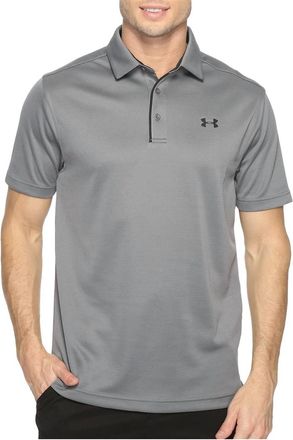 Under Armour Tech Button Up Placket Polo In Graphite