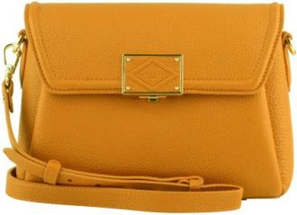 Pourchet Dames, Tassen, Geel, Maat: ONE Size Leer