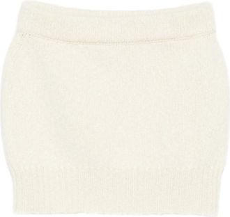 Malo Aran Ribbed-knit Mini Skirt