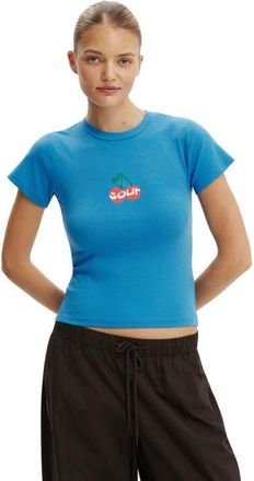 Cotton On Womens The Tiny Graphic Tee in Sour Cherry Cobalt at Nordstrom, Size Xx-Small