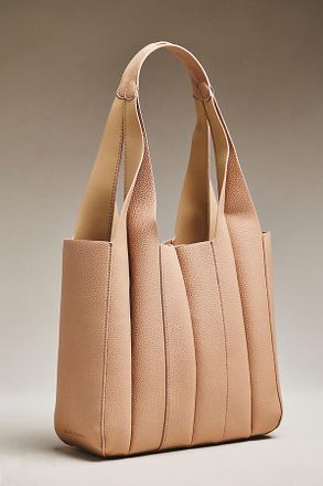 Melie Bianco Quilted Vegan Leather Harper Tote Bag