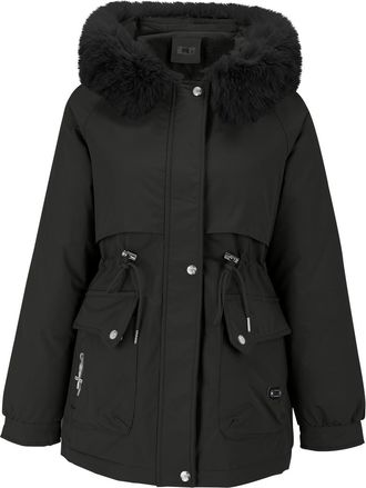 Generic Down Jacket for Women UK Womens Fashion Cotton Padded Down Jacket Full Zipper Mid Length Parka Long Sleeve Fluzzy Collar Solid Windproof Raincoat Wint