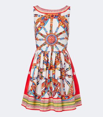 Dolce & Gabbana Carretto cotton minidress