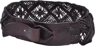 Eleventy Dames, Accessoires, Bruin, Maat: 85 CM Leer