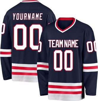 Generic Custom Hockey Jersey for Men Youth Practice Jerseys Stitched or Printed Personalized Name Number Add Logo