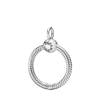 Pandora Moments Small O Pendent - Dames - Accessoires - Wit - Maat: ONE Size