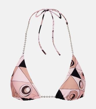 Pucci Occhi chain-detail bikini top