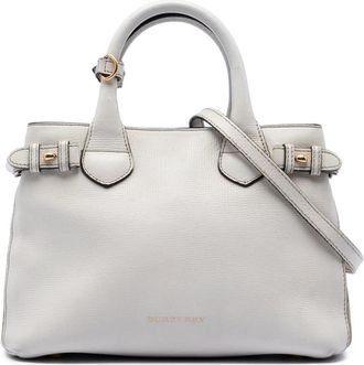Burberry Pre-owned Burberry Small Leather and House Check Banner Satchel Ladies 8T2B22X6L6NSMQ3Y