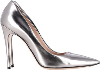 Miu Miu Pre-owned Womens Miu Miu Pointed Toe Pumps in Silver Patent Leather - Size 38.5 EU/IT