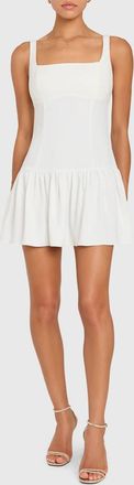 Amanda Uprichard Bryony Mini Dress In Ivory