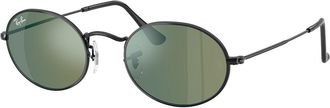 Ray-Ban RB3547N Oval 002/68 Mens Sunglasses Black Size 51