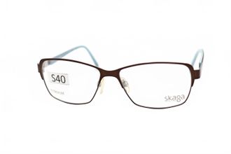 Skaga Womens Karolina Rectangle Eyeglasses In Rose Brown