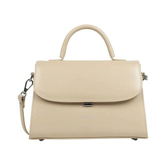 Lancaster Suave Even Crossbody Tas - Dames - Tassen - Beige - Maat: ONE Size Leer