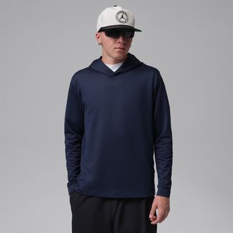 Nike Jordan Mens Jordan Dri-FIT Golf Hoodie in Blue | IM7788-451