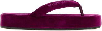 Balenciaga Purple Solid Sandals