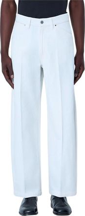 Christophe Lemaire Straight Jeans, male, White, Size: XL Large Pants in Denim