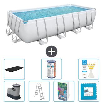 Bestway Piscina Bestway Power Steel Rectangular - 549x274x122 Cm - 8-piezas S602