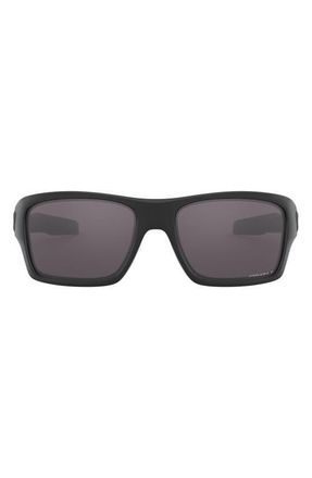 Oakley Turbine 65mm Polarized Sunglasses in Rubber Black at Nordstrom