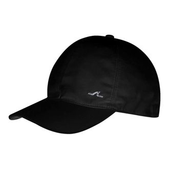 Paul & Shark Zwarte Katoenen Baseballpet met Haaienvin - Heren - Petten - Zwart - M - Katoen - Accessoires