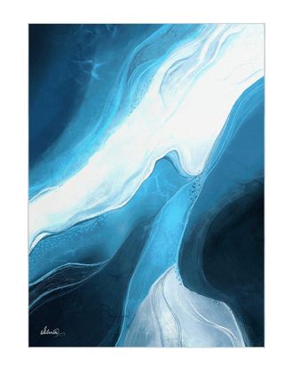 Empire Art Direct Ethereal Iceberg Washable Abstract Art Area Rug