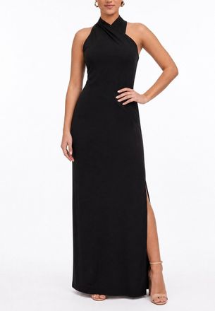 Rachel Roy Harland Crossover Halter Maxi Dress