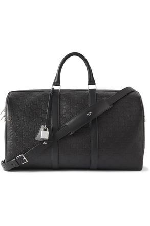 Celine Medium Voyage Logo-Debossed Leather Holdall